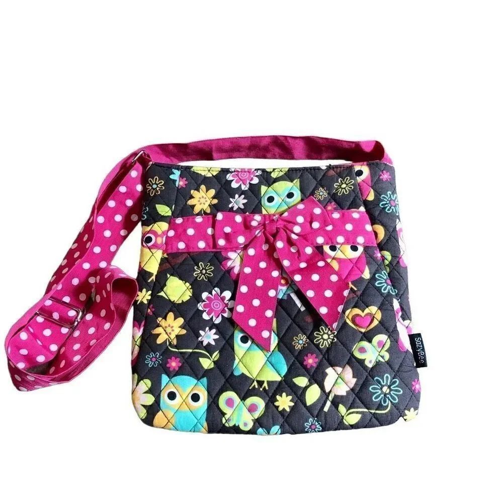 SazyBee Owl Flower Butterfly Girl’s Fabric Purse